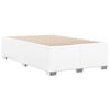 vidaXL Cadre de lit sans matelas blanc similicuir