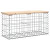 vidaXL Banc de jardin design de gabion 83x31,5x42cm bois massif de pin