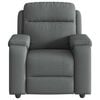 vidaXL Fauteuil inclinable Gris fonc&eacute; Tissu