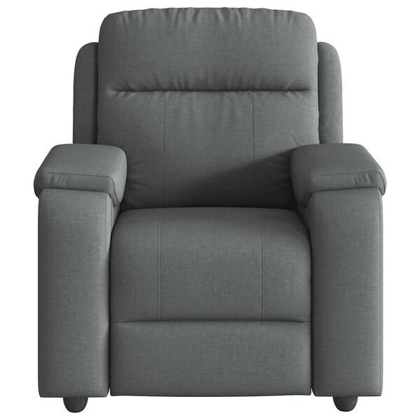 vidaXL Fauteuil inclinable Gris fonc&eacute; Tissu