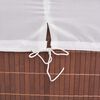 vidaXL Panier à linge rectangulaire Bambou Marron