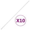 vidaXL Goulotte de c&acirc;ble 10x10 mm 10 m PVC