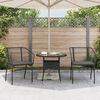 vidaXL Chaises de jardin lot de 2 avec coussins noir r&eacute;sine tress&eacute;e