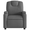 vidaXL Fauteuil inclinable de massage gris fonc&eacute; tissu