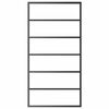 vidaXL Porte coulissante Verre ESG et aluminium 102x205 cm Noir