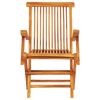 vidaXL Ensemble &agrave; manger d'ext&eacute;rieur pliable 7 pcs Bois solide de teck