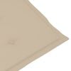 vidaXL Chaises de jardin lot de 6 avec coussins beige Bois teck massif