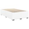 vidaXL Cadre de lit sans matelas blanc similicuir