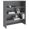 vidaXL Dessus de buffet HAMAR Gris fonc&eacute; 90x30x100 cm Bois de pin