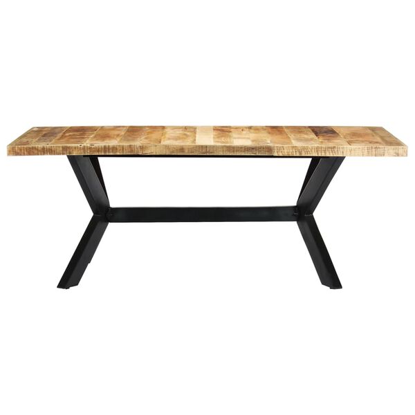 vidaXL Table de salle à manger 200x100x75 cm Bois de manguier solide