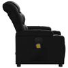 vidaXL Fauteuil de massage inclinable noir similicuir