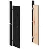 vidaXL Portes de cuisine d'extérieur noir 50x9x82cm bois de pin massif