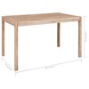vidaXL Ensemble de salle &agrave; manger 7 pcs Bois d'acacia solide