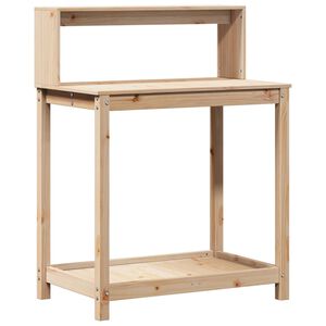 vidaXL Table de rempotage et &eacute;tag&egrave;res 82,5x50x109,5 cm bois massif pin