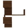 vidaXL Étagère d'angle murale Chêne marron 40x40x50 cm Bois ingénierie
