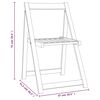 vidaXL Chaises pliables de jardin lot de 4 Bois d'acacia massif
