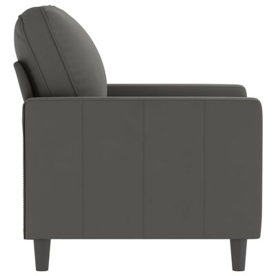 vidaXL Fauteuil Gris foncé 60 cm Velours