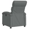 vidaXL Fauteuil inclinable &eacute;lectrique gris fonc&eacute; tissu