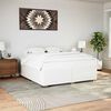 vidaXL Cadre de lit sans matelas blanc king similicuir