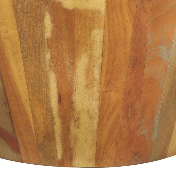 vidaXL Table basse &Oslash;65x31 cm Bois de r&eacute;cup&eacute;ration massif