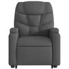 vidaXL Fauteuil inclinable de massage électrique gris foncé tissu