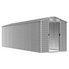 vidaXL Abri de jardin gris clair 191 x 640 x 198 cm en acier galvanis&eacute;