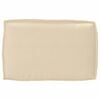 vidaXL Set de coussins de palette 2 pcs Beige Tissu Oxford