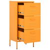 vidaXL Armoire de rangement Jaune moutarde 42,5x35x101,5 cm Acier