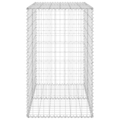 vidaXL Mur en gabion avec couvercles Acier galvanisé 100x60x100 cm