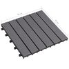 vidaXL Carreaux de terrasse 10pcs Délavage gris 30x30 cm Acacia solide