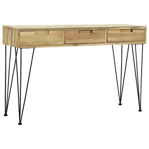 vidaXL Table console 120x35x76 cm Teck massif