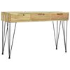 vidaXL Table console 120x35x76 cm Teck massif