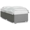 vidaXL Cadre de lit sans matelas gris clair double tissu