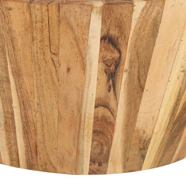vidaXL Table basse &Oslash;65x31 cm Bois d'acacia solide