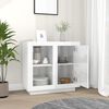 vidaXL Buffet Blanc brillant 80x40x75 cm