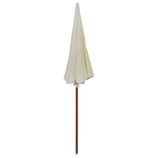 vidaXL Parasol de jardin avec m&acirc;t en acier 240 cm Sable