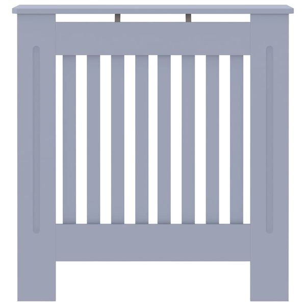 vidaXL Cache-radiateur MDF Gris 78 cm