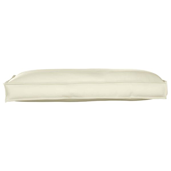 vidaXL Coussin Cr&egrave;me 120 x 60 x 12 cm Tissu Oxford