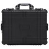 vidaXL Valise de vol &agrave; roulettes Noir 63x50x23 cm PP