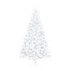 vidaXL Sapin de No&euml;l artificiel pr&eacute;-&eacute;clair&eacute; moiti&eacute;/support blanc 150cm