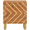 vidaXL Tables de chevet 2 pcs marron et noir bois de manguier solide