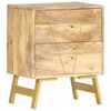 vidaXL Table de chevet 40x30x50 cm Bois de manguier massif