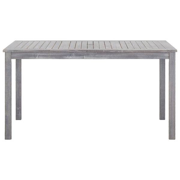 vidaXL Ensemble à manger d'extérieur 5 pcs Gris Bois d'acacia solide