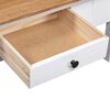 vidaXL Table basse Blanc 100x60x43,5 cm Pin massif Assortiment Panama