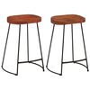 vidaXL Tabourets de bar Gavin lot de 2 45x40x63cm bois massif manguier