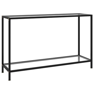 vidaXL Table console Transparent 120x35x75 cm Verre trempé