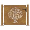 vidaXL Portail de jardin 100x75 cm en acier Corten motif arbre