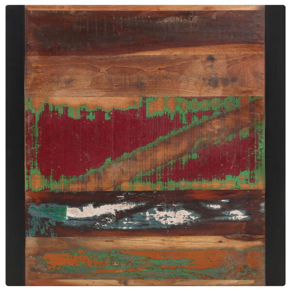 vidaXL Table &agrave; manger 70x70x75 cm Bois de r&eacute;cup&eacute;ration massif