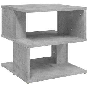 vidaXL Table d'appoint Gris b&eacute;ton 40x40x40 cm Agglom&eacute;r&eacute;