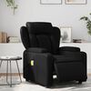vidaXL Fauteuil inclinable de massage &eacute;lectrique noir similicuir